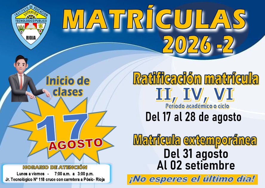 MATRÍCULAS 2026-2